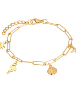 Armband With Charms Goud