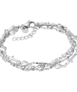 Armband Ghana Grey Beads Zilver