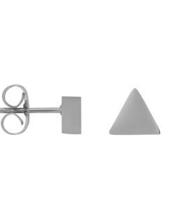 Ear Studs Abstract Triangle Zilver