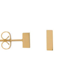 Ear Studs Abstract Rectangle Goud